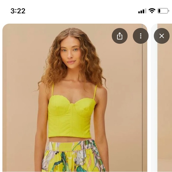 Farm Rio bright Yellow shell Top - Picture 5 of 5